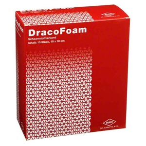 DRACOFOAM Schaumstoff Wundauflage 10x10 cm Produktbild