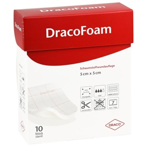 DRACOFOAM Schaumstoff Wundauflage 5x5 cm Produktbild