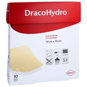 DRACOHYDRO Hydrokoll.Wundauflage 10x10 cm Produktbild
