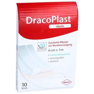 DracoPlast classic weiß Zuschnitt-Pflaster 6 × 10 cm 1 St Pflaster Produktbild