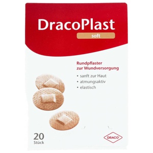 Dracoplast Soft Rundpflaster hautfarben 2,2cm Produktbild