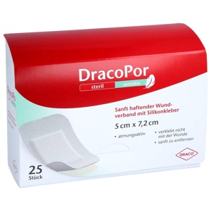 DracoPor steril sensitiv 5 × 7,2 cm 25 St Verband Produktbild