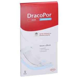 DRACOPOR waterproof Wundverband 10x20 cm steril Produktbild