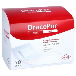 DRACOPOR Wundverband 3,8x3,8 cm steril Produktbild