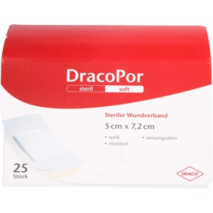 DRACOPOR Wundverband 5x7,2 cm steril Produktbild