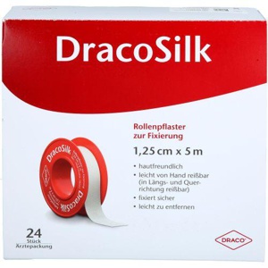 DracoSilk Rollenpflaster 1,25 cm x 5 m 24 St Pflaster Produktbild
