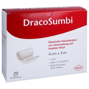 DRACOSUMBI Fixierbinde 6 cmx4 m weiß Produktbild