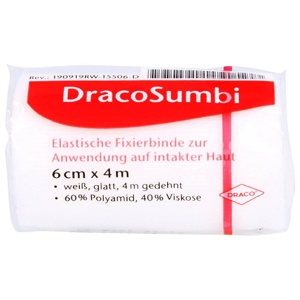 DRACOSUMBI Fixierbinde 6 cmx4 m weiß Produktbild