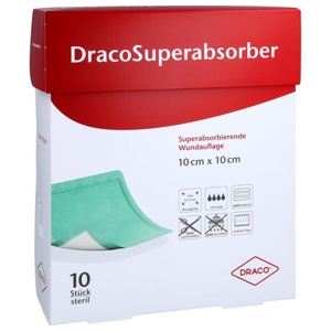 DRACOSUPERABSORBER 10x10 cm Wundauflage Produktbild