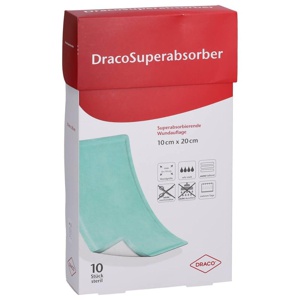 DRACOSUPERABSORBER 10x20 cm Wundauflage Produktbild