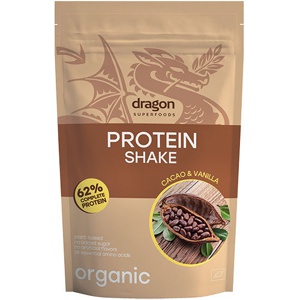 Dragon Superfoods Protein Shake Kakao & Vanilje Økologisk   500 g produktbillede