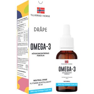 Dråpe flytande Omega-3 droppar neutral, 30 ml produkt bild