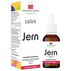 Dråpe Vegansk jern, 30 ml produktbilde