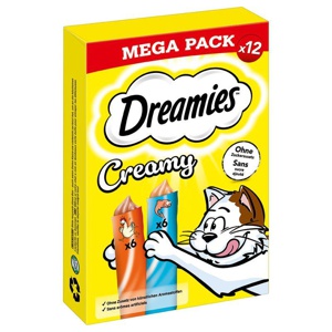 Dreamies Creamy Snacks mit Huhn & Lachs Produktbild