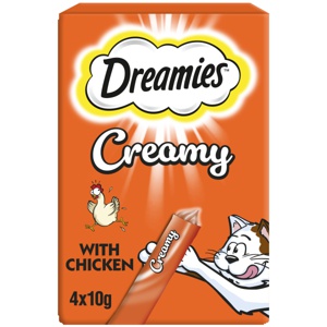 Dreamies Kitten & Adult Cat Creamy Snacks with Tasty Chicken product image