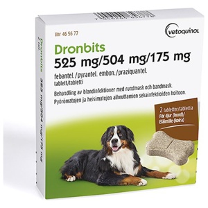 Dronbits tablett 525 mg/504 mg/175 mg 2 st produkt bild