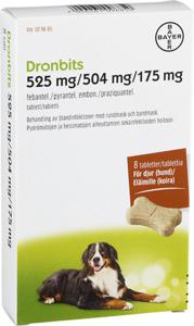 Dronbits tablett 525 mg/504 mg/175 mg 8 st produkt bild