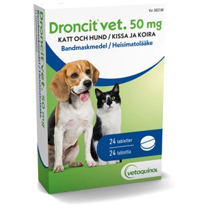 Droncit vet., tablett 50 mg, 24 st produkt bild