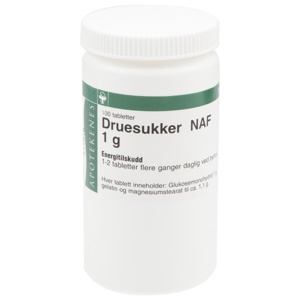 Druesukker NAF 1 g tabletter 100 stk produktbilde
