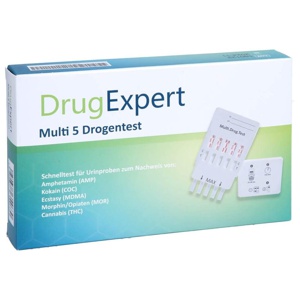 DRUG EXPERT Multi 5 AMP COC MDMA MOR THC Teststr. Produktbild