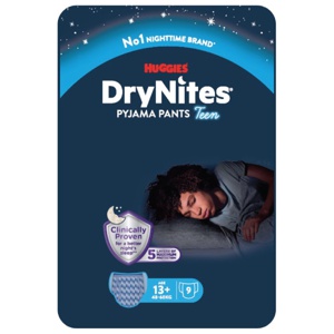 DryNites Bleie Gutt 13+ år 9 stk produktbilde
