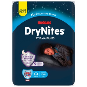 DryNites bleie gutt 3-4 år (12-21 kg) 16 stk produktbilde