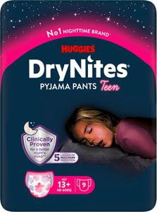 DryNites Nattbyxa Flicka Tonåring 13+ år, 9 st produkt bild
