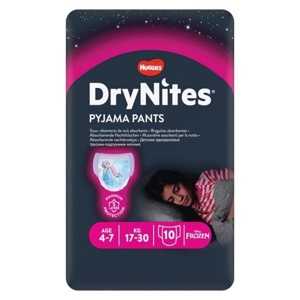 DryNites Pyjama Pants Girl 4-7 År produktbillede