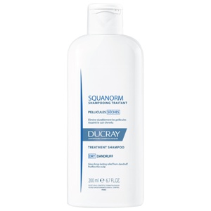 Ducray Squanorm Shampoo Dry mot tørr flass 200 ml produktbilde