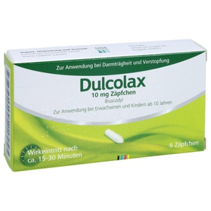 DULCOLAX 10 mg Zäpfchen Produktbild