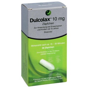 DULCOLAX 10 mg Zäpfchen Produktbild