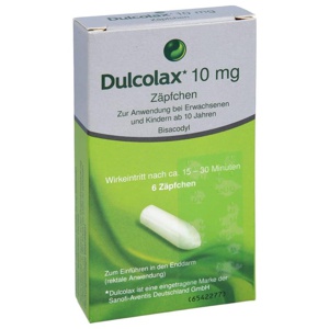 DULCOLAX 10 mg Zäpfchen Produktbild