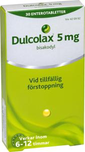 Dulcolax, enterotablett 5 mg 30 st