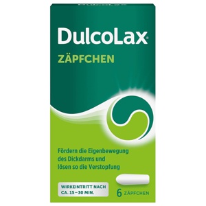 DulcoLax Zäpfchen, 6 St Produktbild