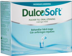 DulcoSoft pulver i dospåsar 20 st produkt bild
