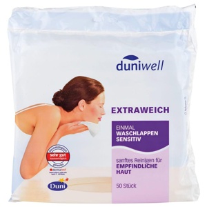 DUNIWELL Einmal Waschlappen sensitiv Produktbild