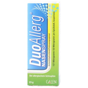 DUOALLERG 137 μg/50 μg/Sprühstoß Nasenspray 120Hub Produktbild