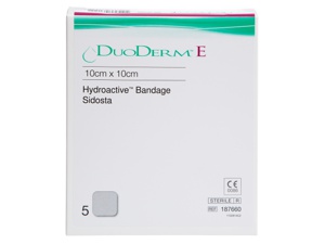 Duoderm E Hydrokolloid bandasje 10 x 10 cm 5 stk produktbilde