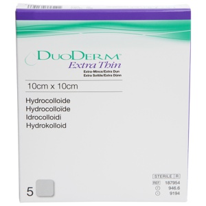 Duoderm ekstra tynn 10x10cm 5 stk produktbilde