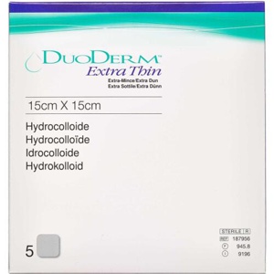 Duoderm Extra Tynd 15 x 15 cm 5 stk. produktbillede