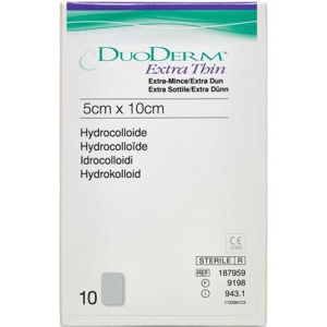 Duoderm Extra Tynd 5 x 10 cm 10 stk. produktbillede