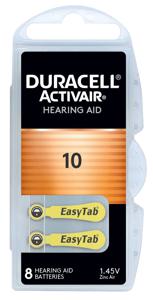 Duracell Activair batteri typ 10 8 st produkt bild