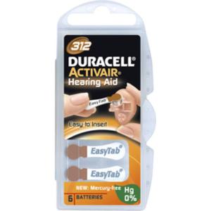 Duracell ActivAir Batterier MF 312 6 st produkt bild