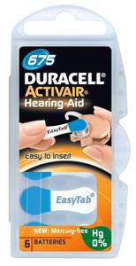Duracell Batteri Activair Mf 675 6 St Batteri hörapparat, 6 st produkt bild