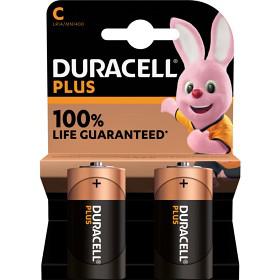 Duracell Plus C alkaline 2-pack produkt bild