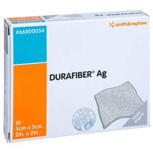 DURAFIBER Ag 5x5 cm Verband 10 St Verband Produktbild