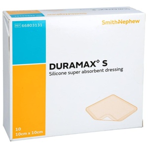 Duramax S 10x10 cm Superabsorber Silikonverband Produktbild