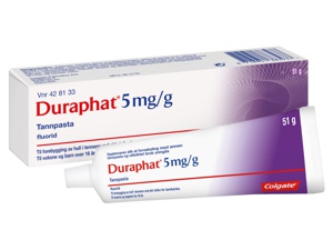 Duraphat Reseptfri 5 mg/g tannpasta 51 g produktbilde