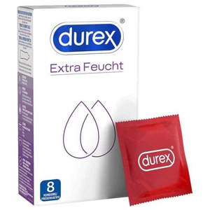 Durex extra feucht Kondome, 8 St Kondome Produktbild