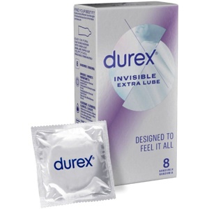 Durex Invisible Ekstra Glidecreme Regular Fit Kondomer produktbillede